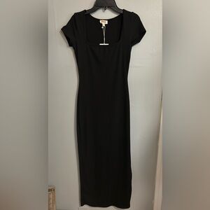 Black Short Sleeves Dress